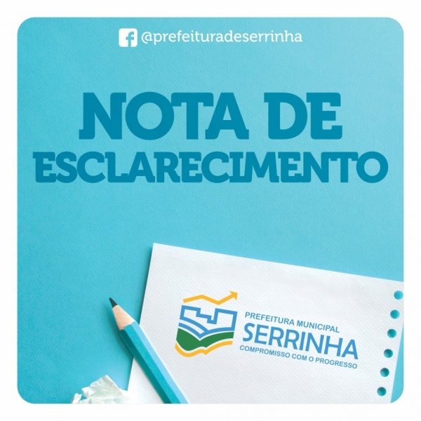 Nota de esclarecimento