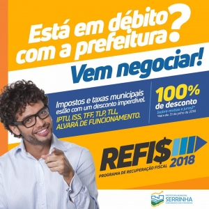 Programa de Recuperação Fiscal 2018