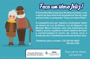 Campanha: Faça um idoso feliz!