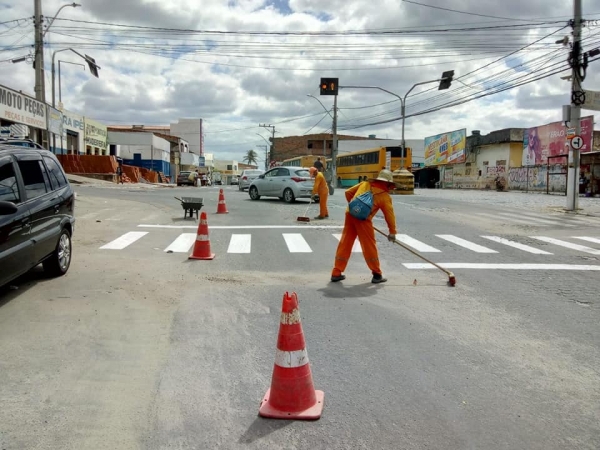 Revitalização da Sinalização Horizontal em Serrinha